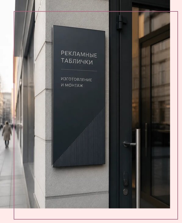 Рекламные таблички в Арсеньеве по цене от 4626 р. | Аванза-Рсн