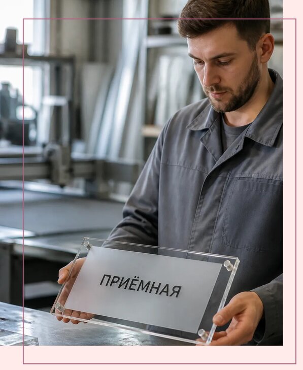 Таблички из оргстекла на заказ в Арсеньеве от 4009 р. | Аванза-Рсн