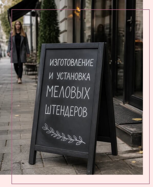 Меловые штендеры в Арсеньеве по цене от 6682 р. | Аванза-Рсн